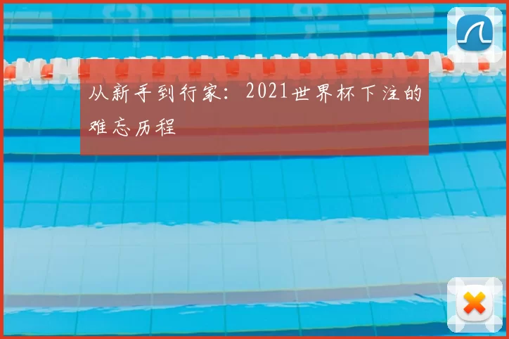 从新手到行家:2021世界杯下注的难忘历程