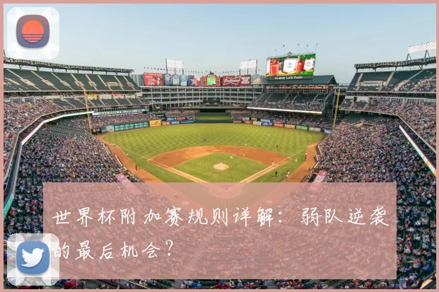 世界杯附加赛规则详解:弱队逆袭的最后机会?