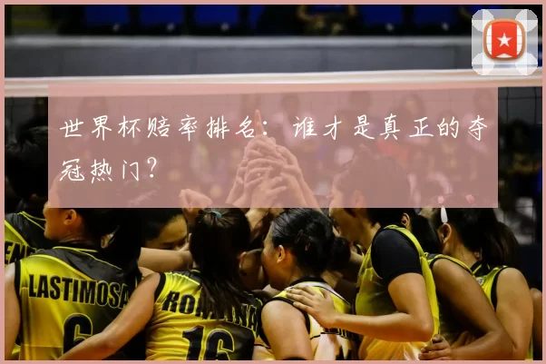 世界杯赔率排名:谁才是真正的夺冠热门?