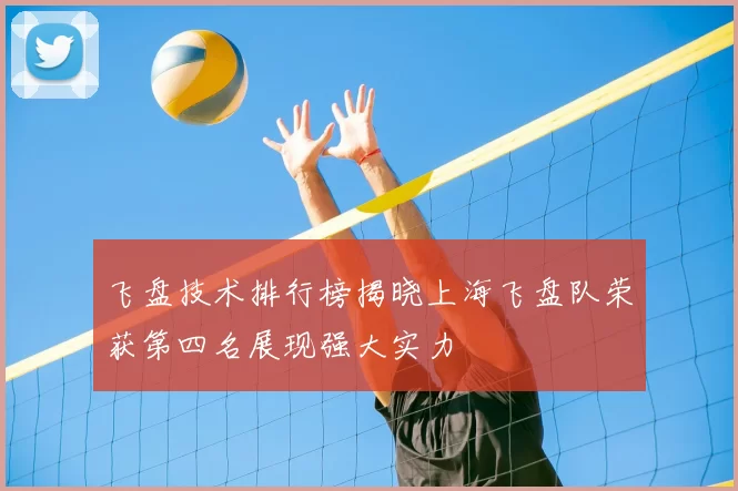 飞盘技术排行榜揭晓上海飞盘队荣获第四名展现强大实力